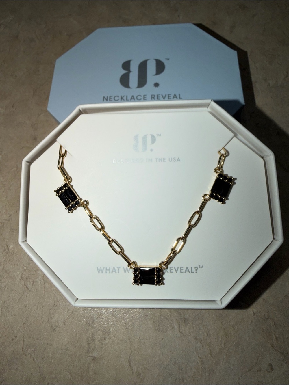 BP Exclusive Bring Back Necklace-The Chloe Necklace Black Onyx on Gold